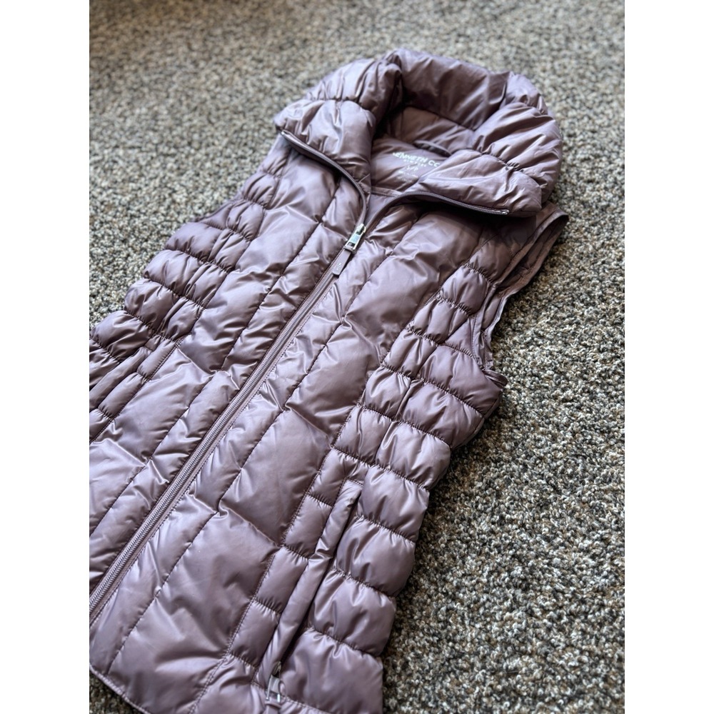 Kenneth Cole New York Women's‎ Quilted Lilac Small Zip Up Puffer Vest F6